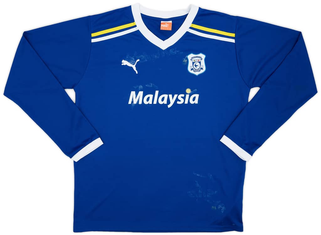2011-12 Cardiff Home L/S Shirt - 4/10 - (XL)