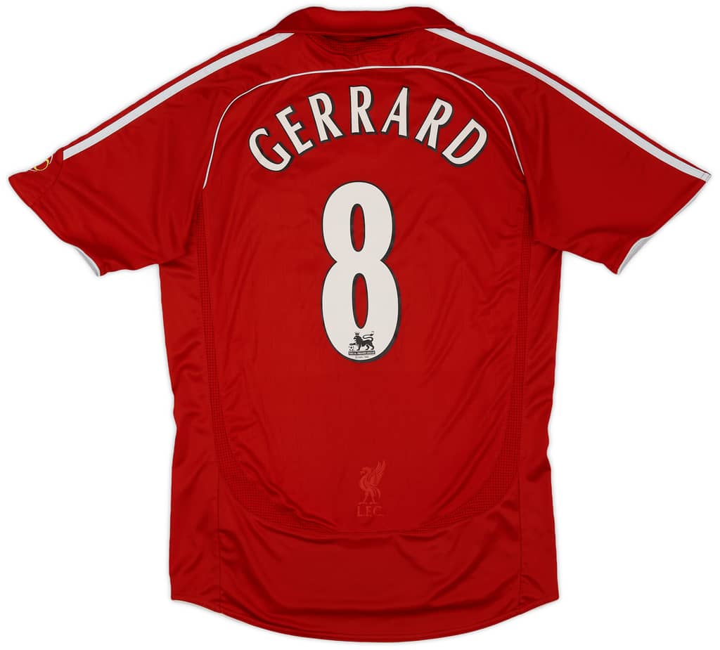 2006-08 Liverpool Home Shirt Gerrard #8 - 6/10 - (S)