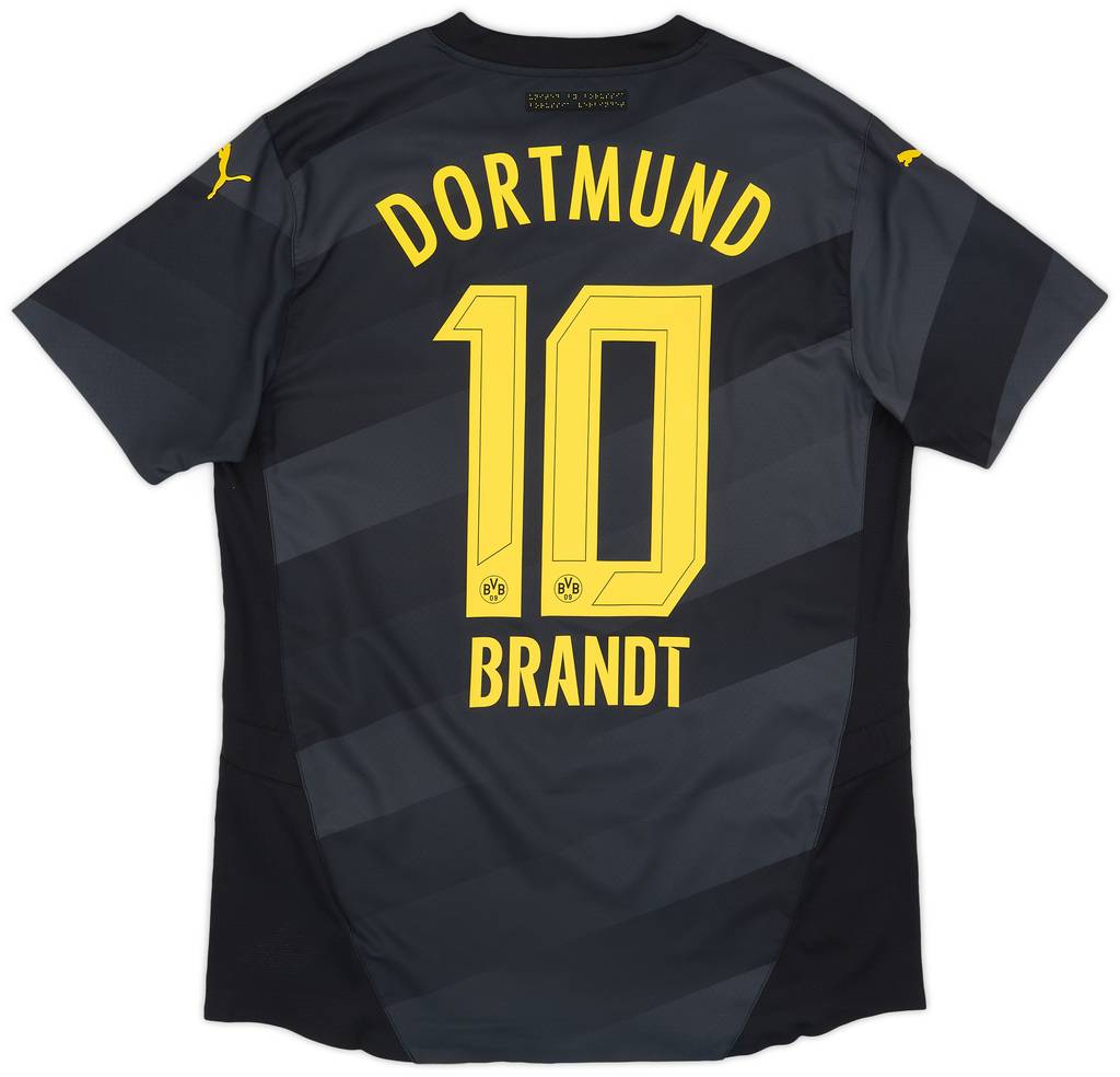 2024-25 Borussia Dortmund Authentic Away Shirt Brandt #10