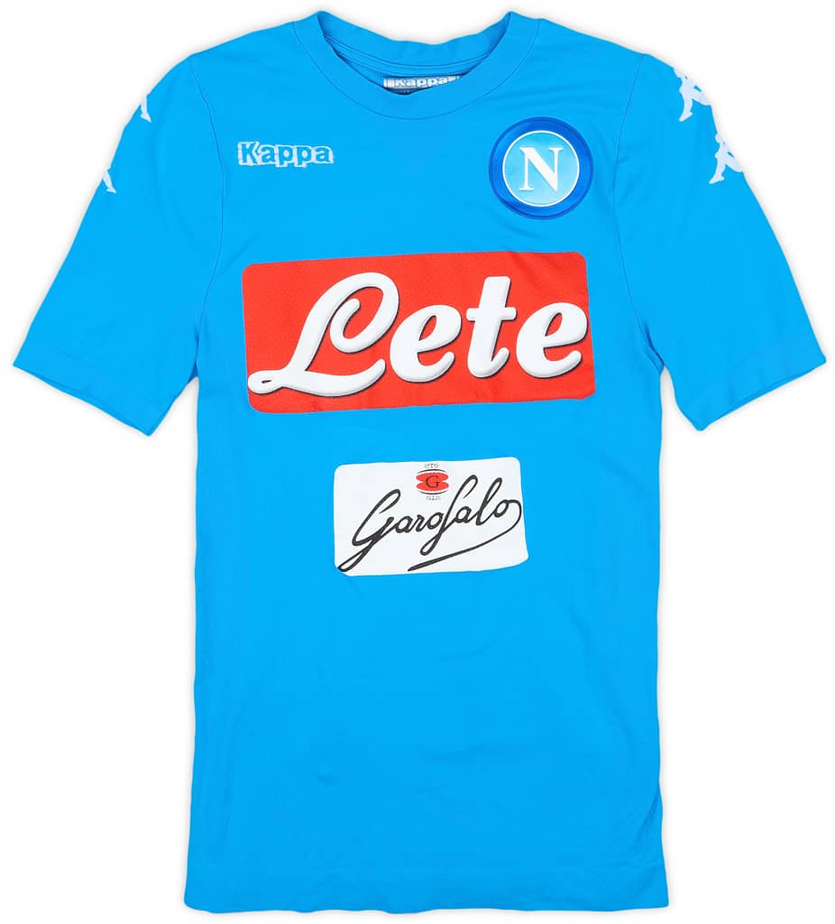 2016-17 Napoli Authentic Home Shirt - 9/10 - (XS/S)