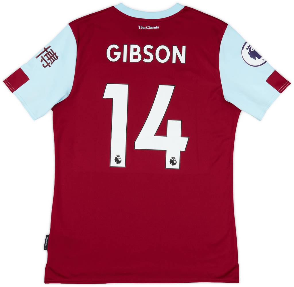 2019-20 Burnley Home Shirt Gibson #14 - 9/10 - (M)