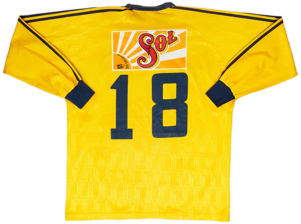 1996-98 Club América De Utilería Local L/S Camiseta #18
