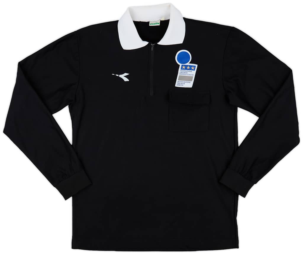 1990s Italy FIGC Diadora Training L/S Shirt - 6/10 - (L)