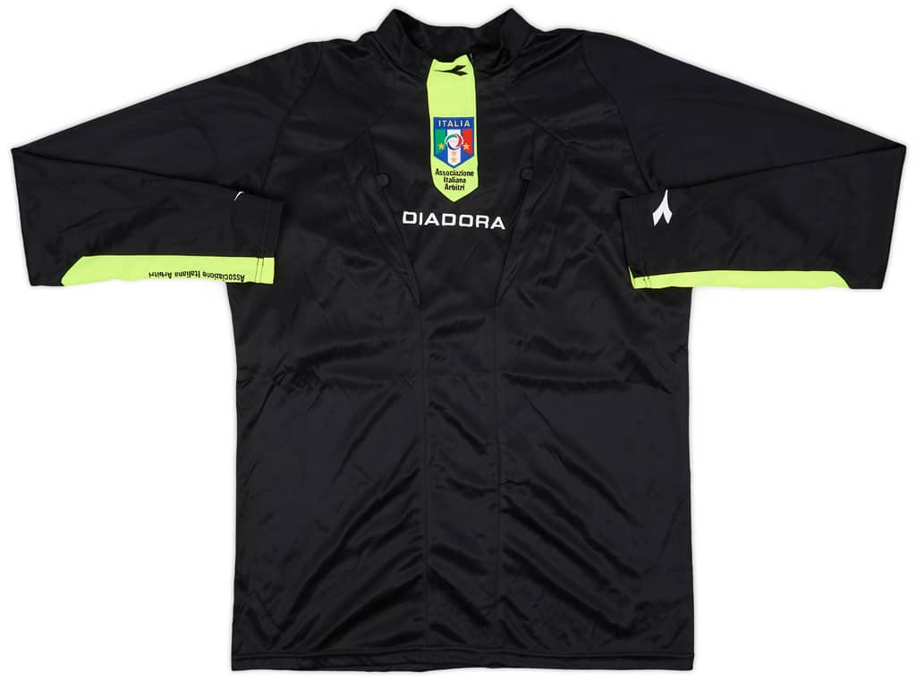 2009-10 Italy Diadora Referee L/S Shirt - 9/10 - (M)