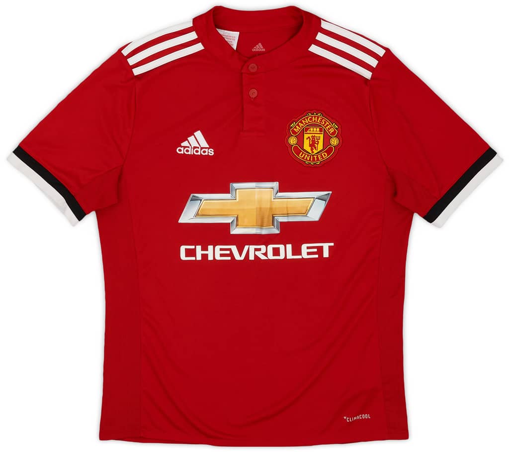 2017-18 Manchester United Home Shirt - 8/10 - (L.Boys)