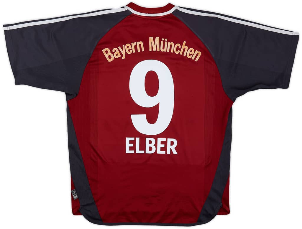 2001-02 Bayern Munich Home Shirt Elber #9 - 6/10 - (M)