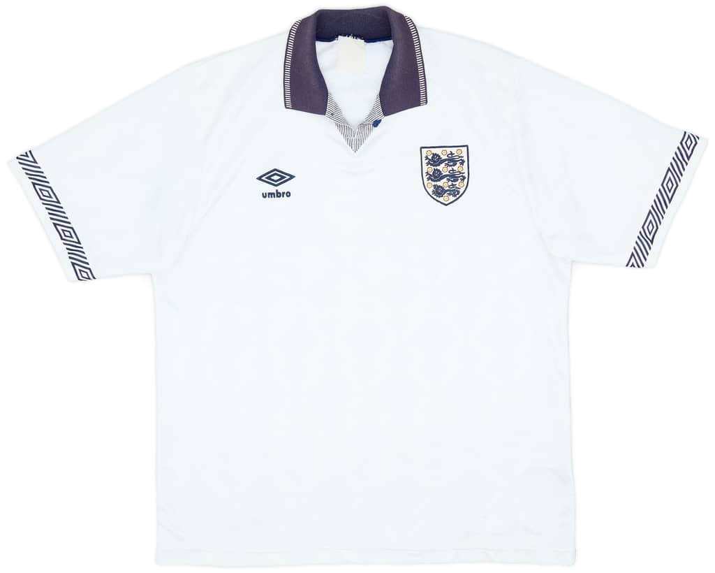 1990-92 England Home Shirt - 9/10 - (L)