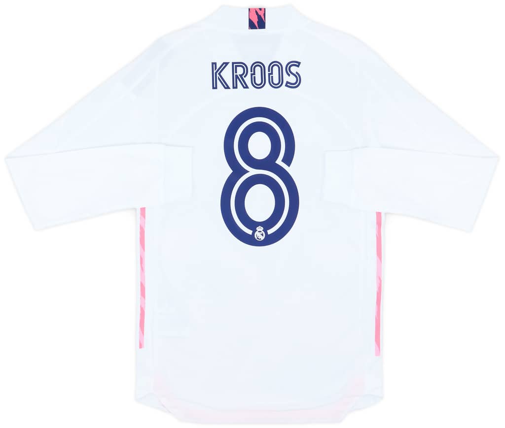 2020-21 Real Madrid Authentic Home L/S Shirt Kroos #8 (S)