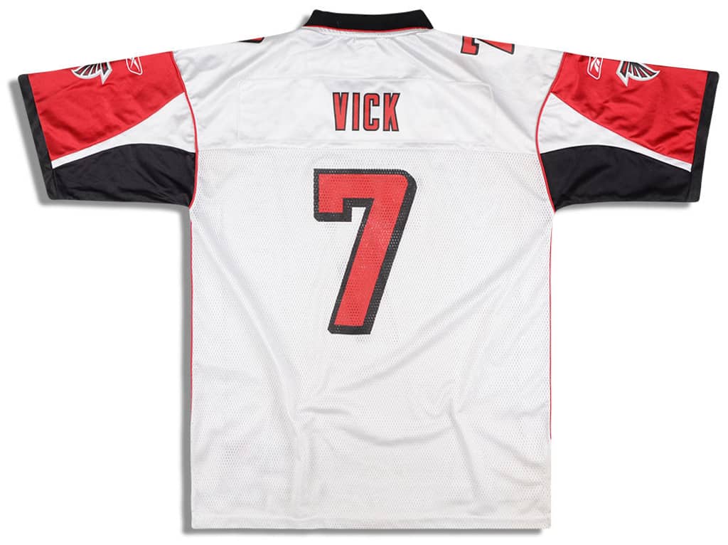 2003-04 Atlanta Falcons Vick #7 Reebok On Field Jersey (Away) L