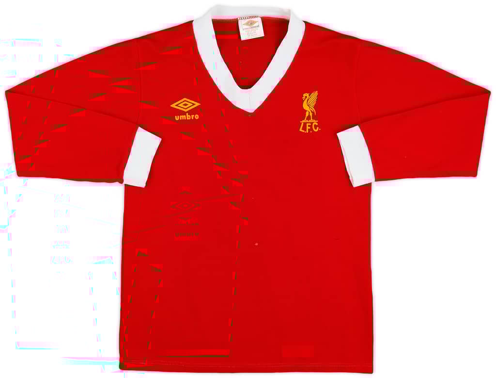 1976-79 Liverpool Home L/S Shirt - 6/10 - (S)