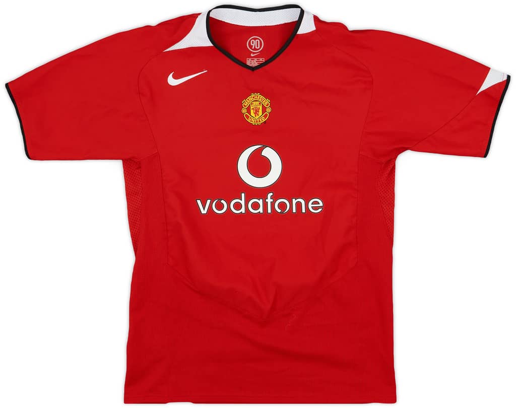 2004-06 Manchester United Home Shirt - 9/10 - (XL.Boys)