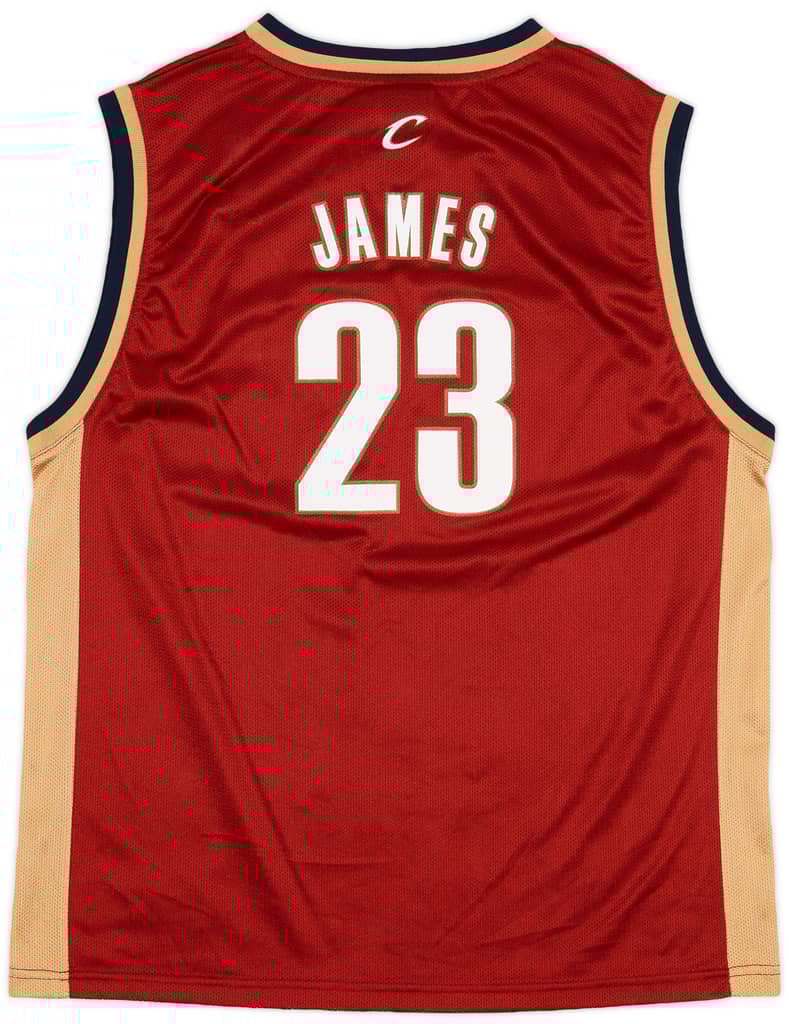 2003-06 Cleveland Cavaliers James #23 Reebok Away Jersey - 9/10 - (XL.Boys)