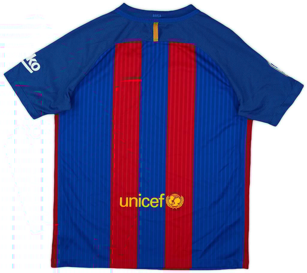 2016-17 Barcelona Home Shirt - 9/10 - (XL.Boys)