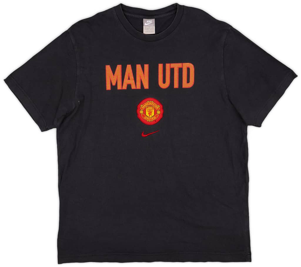 2009-10 Manchester United Nike Cotton Tee - 9/10 - (XL)