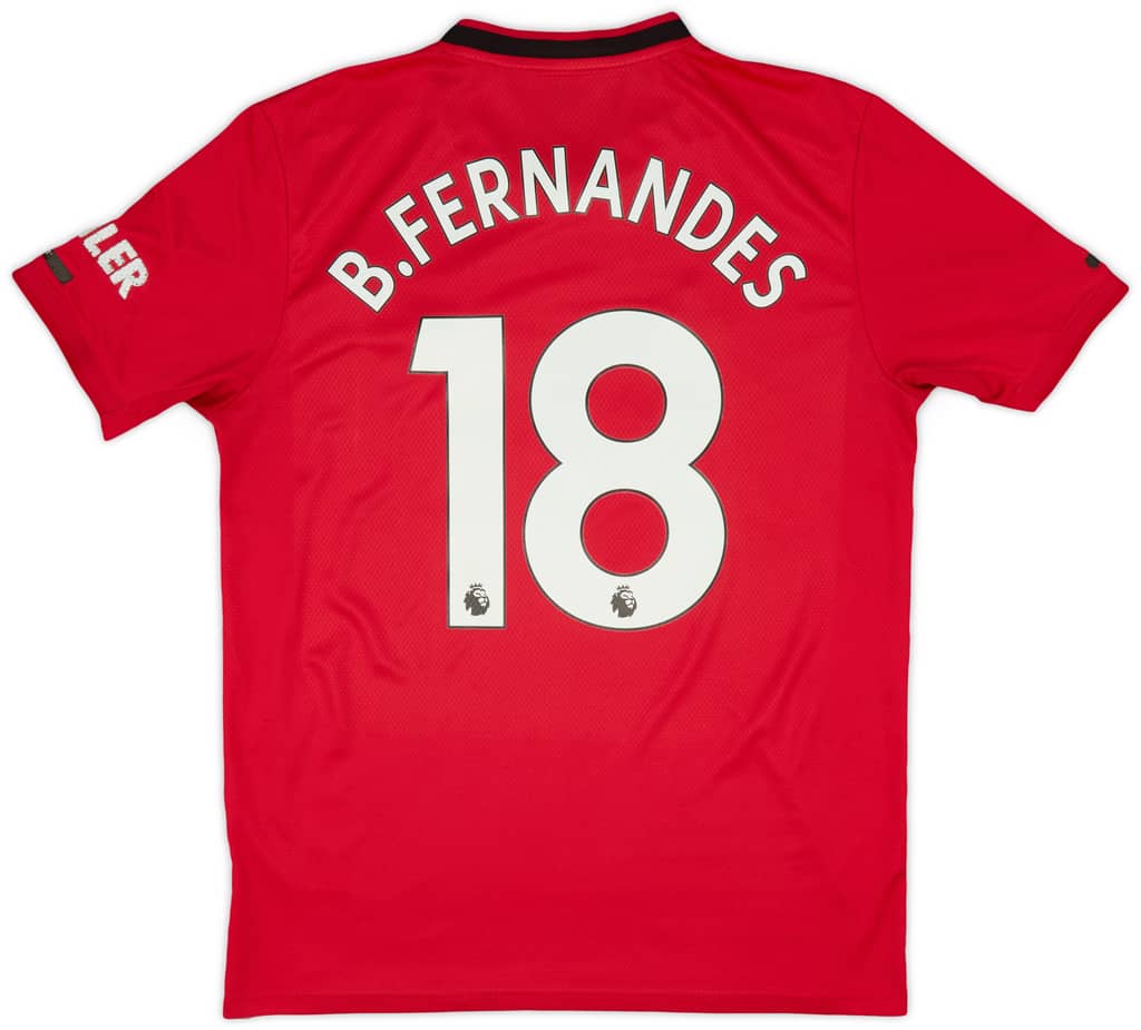 2019-20 Manchester United Home Shirt B.Fernandes #18 - 6/10 - (M)
