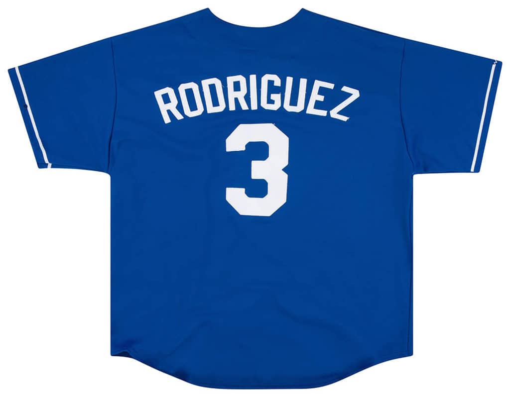 極美品 Majestic RANGERS 3 RODRIGUEZ Jersey 2003 Texas Rangers Rodriguez #3 Majestic Jersey (Alternate) XXL