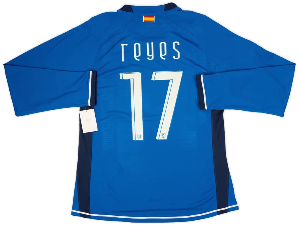 2007-08 Atletico Madrid Player Issue Away L/S Shirt Reyes #17 (XL)