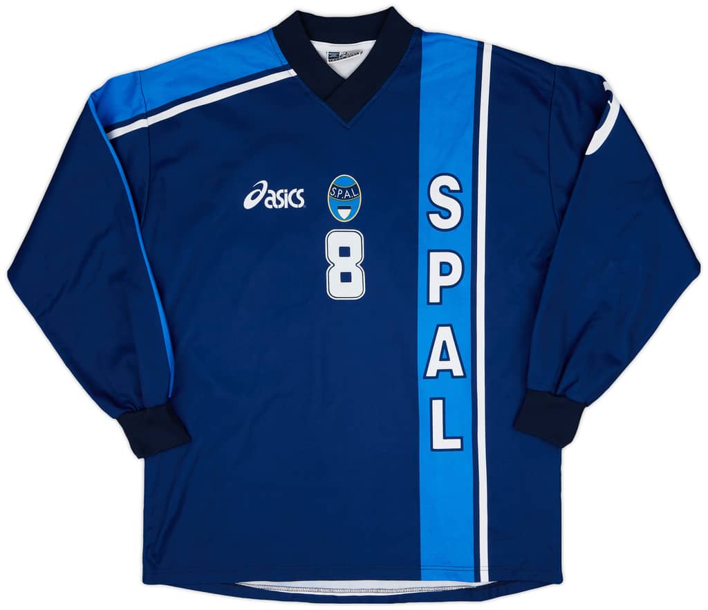 1999-00 SPAL Player Issue Asics Training L/S Shirt #8 - 8/10 - (XL)