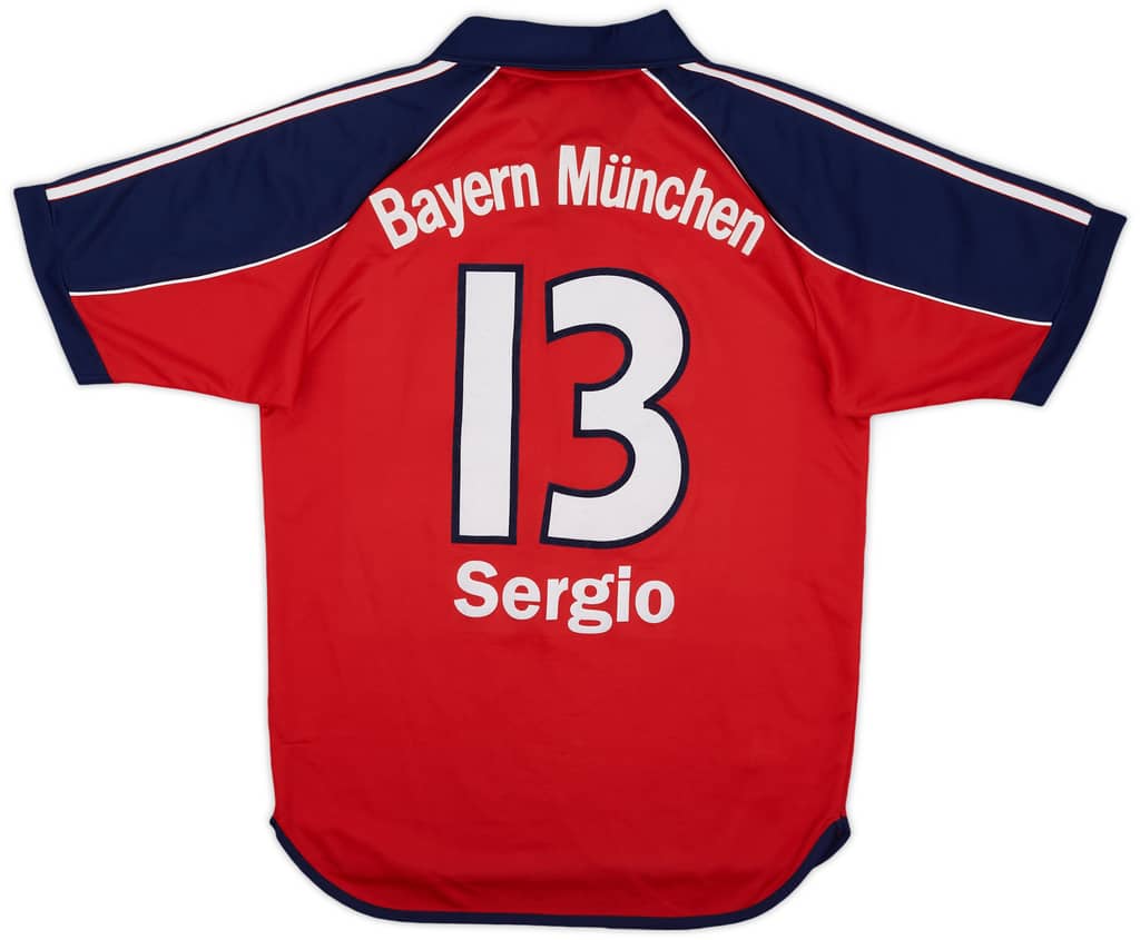 1999-01 Bayern Munich Home Shirt Sergio #13 - 8/10 - (S)
