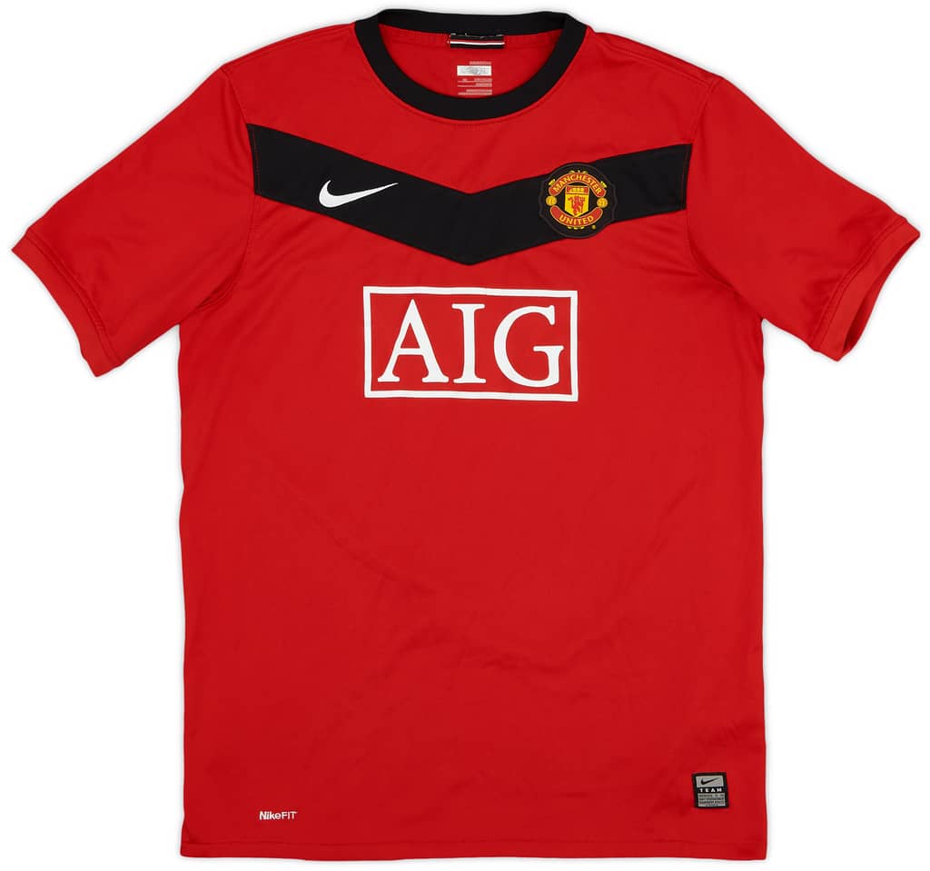 2009-10 Manchester United Home Shirt - 7/10 - (XL.Boys)