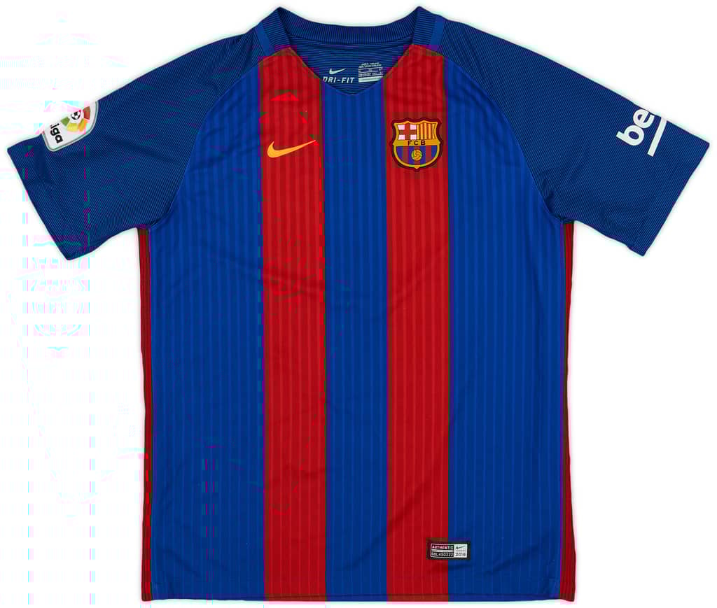 2016-17 Barcelona Home Shirt - 8/10 - (XL.Boys)