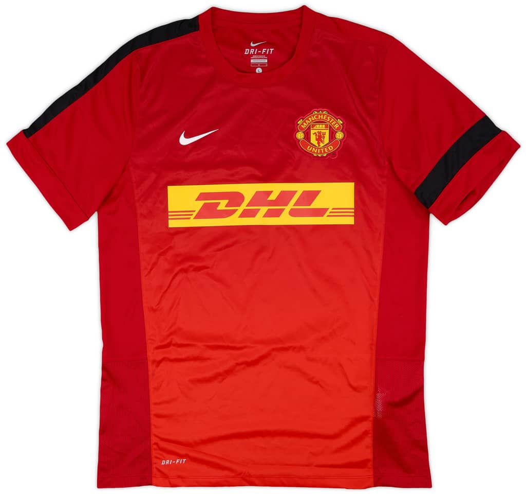 2013-14 Manchester United Nike Training Shirt - 9/10 - (L)