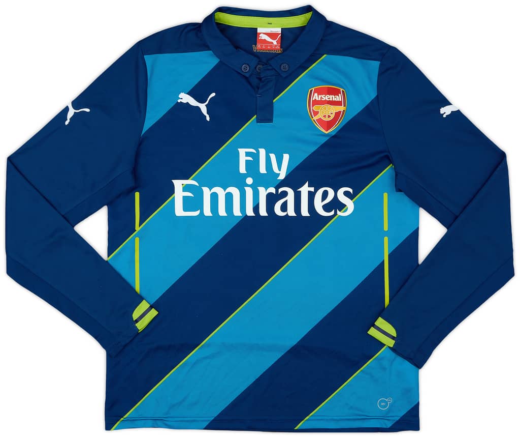 2014-15 Arsenal Third L/S Shirt - 9/10 - (XL.Boys)