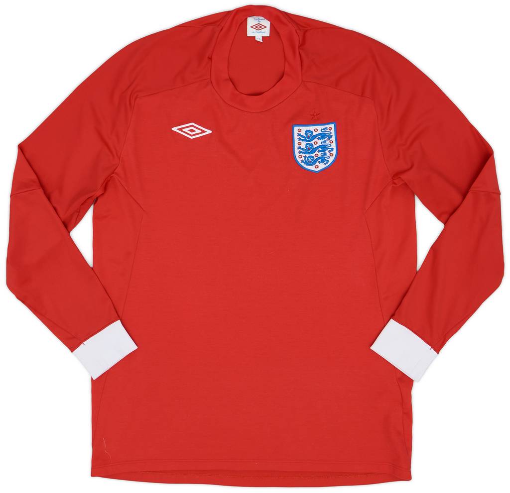 2010-11 England Away L/S Shirt - 9/10 - (L)