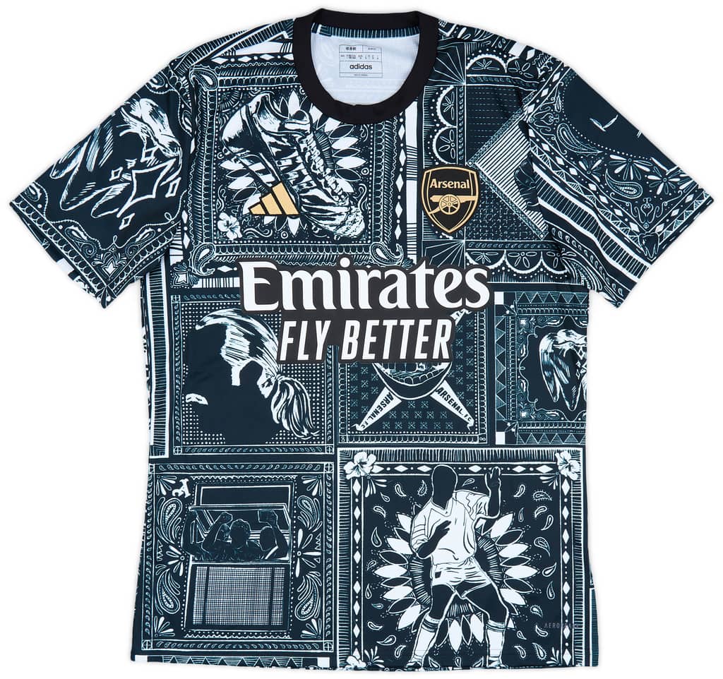 2023-24 Arsenal adidas x Ian Wright Pre-Match Shirt (S)