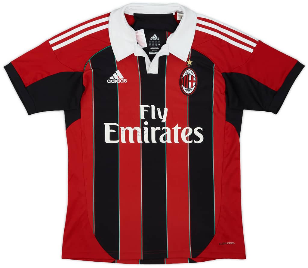 2012-13 AC Milan Home Shirt - 5/10 - (XL.Boys)