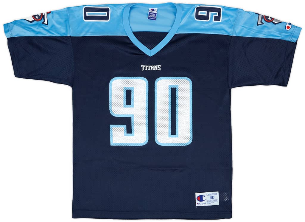 1999-00 Tennessee Titans Kearse #90 Champion Home Jersey - 9/10 - (M)