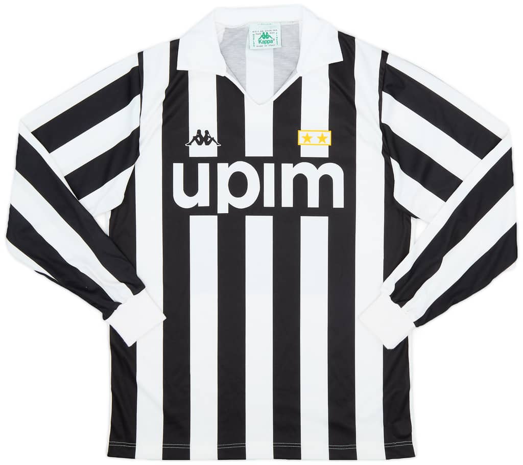 1989-90 Juventus Basic Home L/S Shirt - 7/10 - (M)