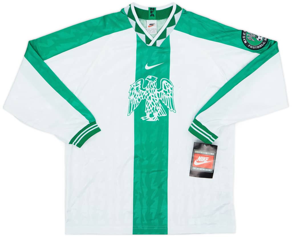 1996-98 Nigeria Player Issue Nike Training L/S Shirt (L)