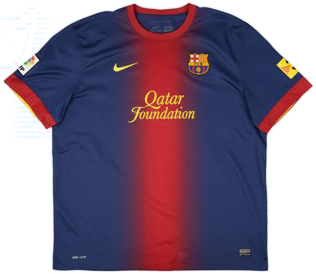 2012-13 Barcelona Home Shirt Messi #10 - 7/10 - (XXL)