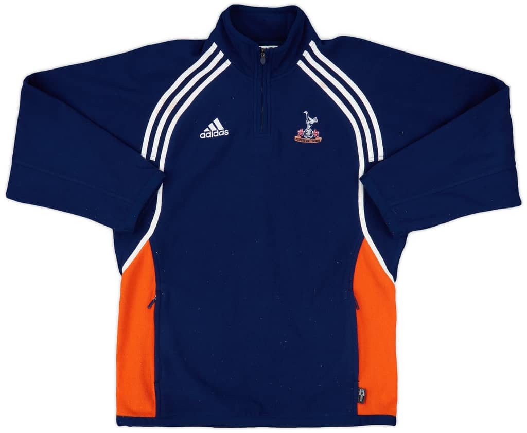 1999-01 Tottenham adidas 1/4 Zip Fleece Jacket - 7/10 - (M)