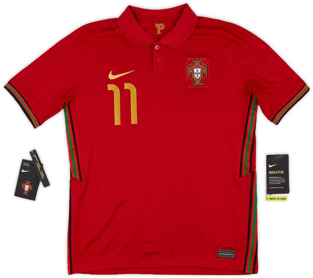 2020-21 Portugal Home Shirt B.Fernandes #11 (XL.Boys)