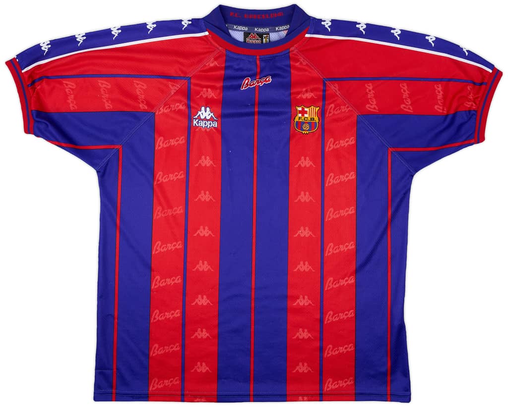 1997-98 Barcelona Home Shirt - 6/10 - (XL)