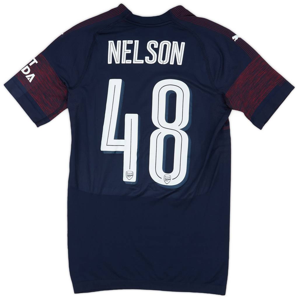 2018-19 Arsenal Match Issue Away Shirt Nelson #48