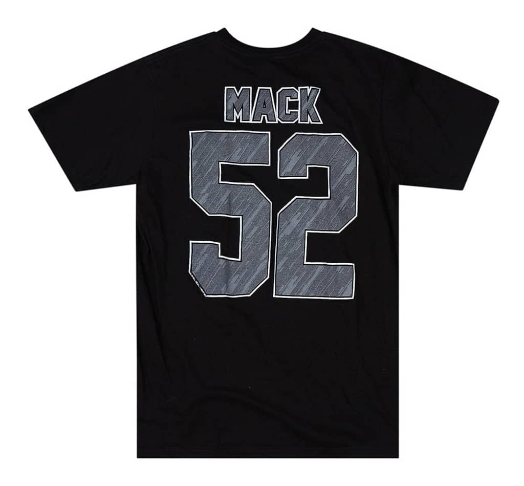 2016 Oakland Raiders Mack Majestic Tee M