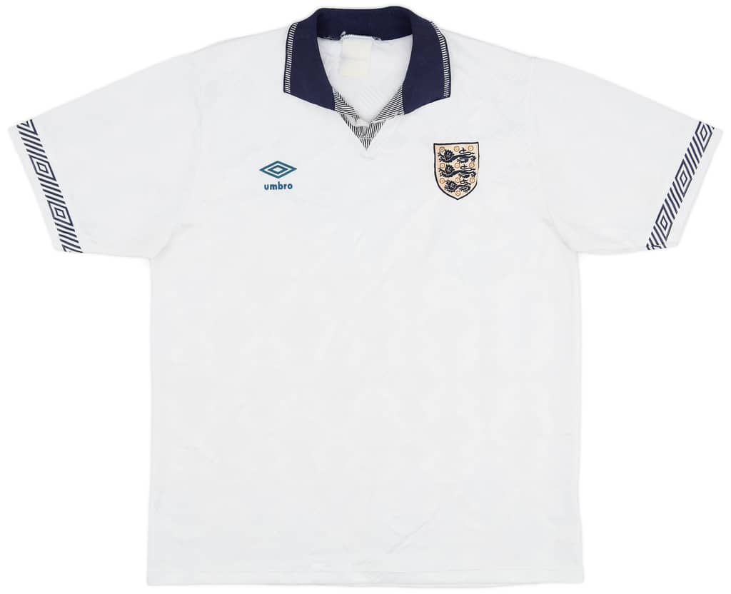 1990-92 England Home Shirt - 4/10 - (L)