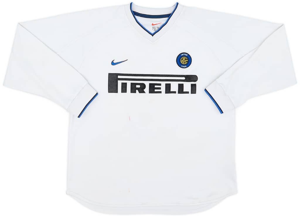 1999-00 Inter Milan Match Issue Away L/S Shirt #5