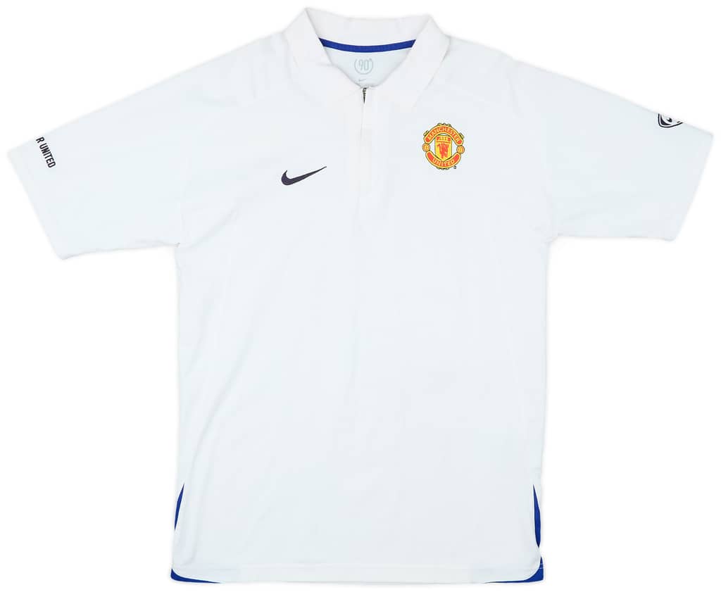 2005-06 Manchester United Nike 1/4 Zip Polo Shirt - 7/10 - (M)