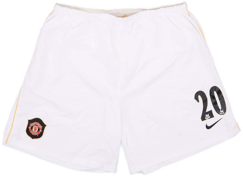 2006-07 Manchester United Away Shorts #20 (Solskjaer) - 6/10 - (XL)