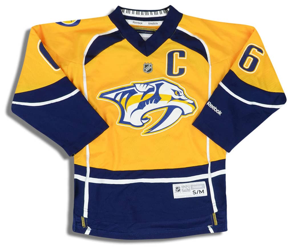 2011-16 Nashville Predators Weber #6 Reebok Jersey (Home) Y