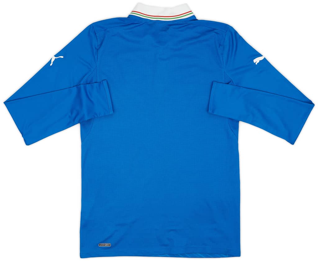 2012-13 Italy Home L/S Shirt - 10/10 - (S)