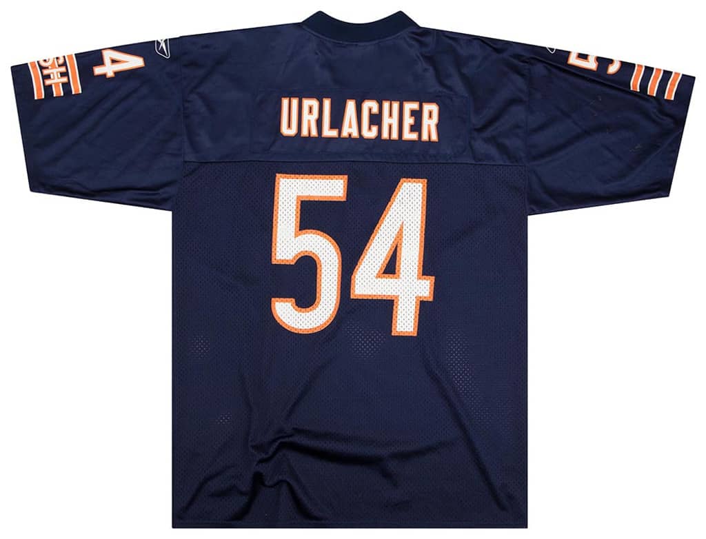 2001 Chicago Bears Urlacher #54 Reebok Jersey (Home) L