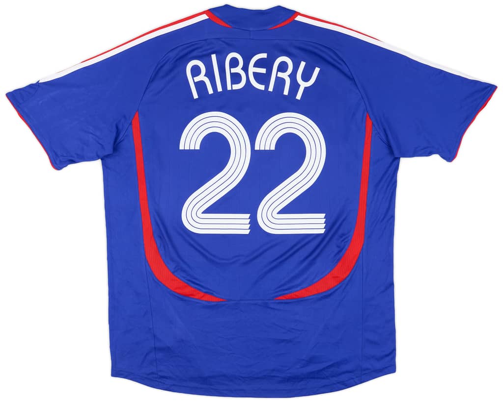 2006-07 France Home Shirt Ribery #22 - 9/10 - (XL)
