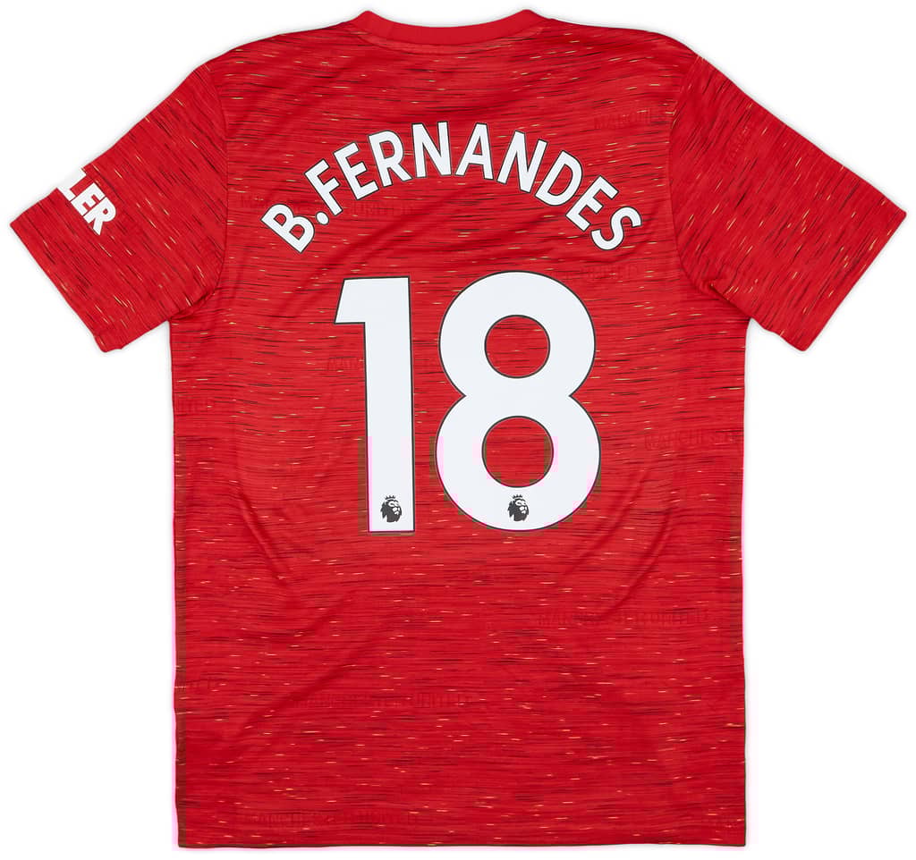 2020-21 Manchester United Home Shirt B.Fernandes #18 - 10/10 - (M)