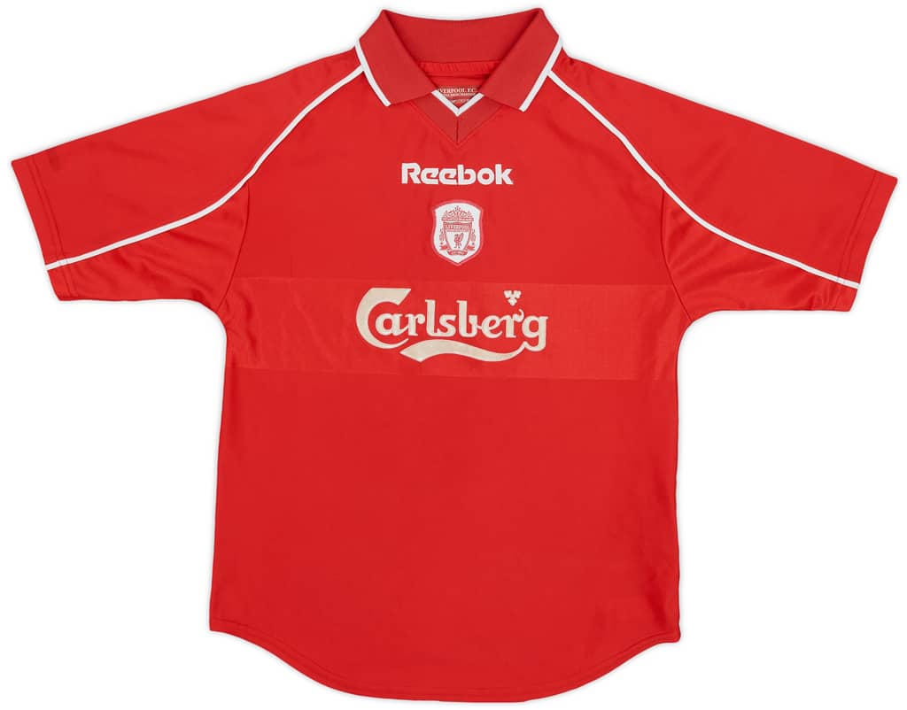 2000-02 Liverpool Home Shirt - 8/10 - (M.Boys)