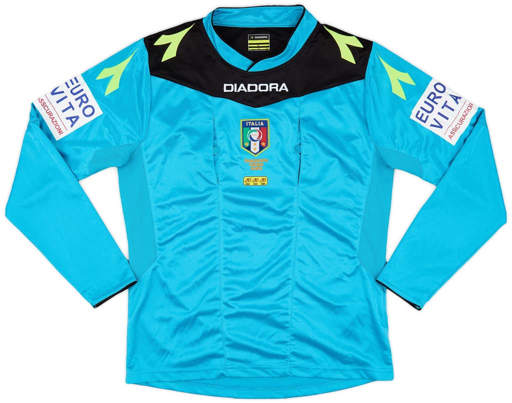 2015-16 Italy Diadora Referee L/S Shirt - 9/10 - (S)